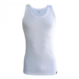 bs collection 100 % Βαμβακερές Φανέλες Με Τιράντα Λευκές (2 τεμάχια) - Φανέλες στο  bscollection
