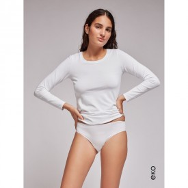 gisela 1/0129 Φανελάκι Μακρύ Μανίκι Λευκό - Φανέλες στο  bscollection