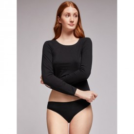 gisela 1/0129 Φανελάκι Μακρύ Μανίκι Μαύρο - Φανέλες στο  bscollection