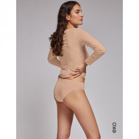 gisela 1/0129 Φανελάκι Μακρύ Μανίκι Μπεζ - Φανέλες στο  bscollection