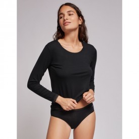 gisela 1/0123 Φανελάκι Μακρύ Μανίκι Μαύρο - Φανέλες στο  bscollection