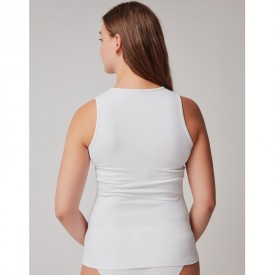 gisela 1/0146 T-Shirt Αμάνικο Λευκό - Φανέλες στο  bscollection