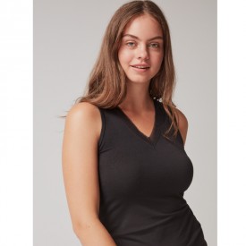 gisela 1/0146 T-Shirt Αμάνικο Μαύρο - Φανέλες στο  bscollection