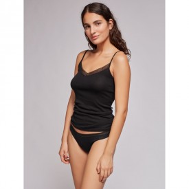 gisela 1/0121 Φανελάκι Ραντάκι Μαύρο - Φανέλες στο  bscollection