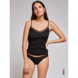 gisela 1/0121 Φανελάκι Ραντάκι Μαύρο - Φανέλες στο  bscollection