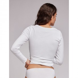 gisela 1/0123 Φανελάκι Μακρύ Μανίκι Λευκό - Φανέλες στο  bscollection