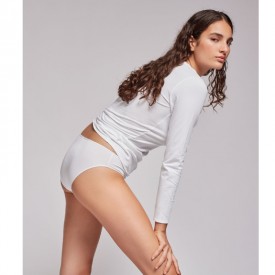 gisela 1/0129 Φανελάκι Μακρύ Μανίκι Λευκό - Φανέλες στο  bscollection