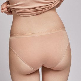 gisela 1/0208 Μίντι Σλιπ Modal Lenzing Μπεζ - Κιλοτάκια - Σλίπ στο  bscollection