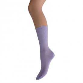 bs collection 2 Ζευγάρια Λεπτές Ελαστικές Βαμβακερές Κάλτσες Χωρίς Λάστιχο Μωβ 36-40 - Κάλτσες στο  bscollection