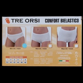 Γυναικείο Μπικίνι TRE ORSI Μπεζ – Βαμβακερό Εσώρουχο Bikini με Λάστιχο 90% Cotton Ιταλικής Προέλευσης - Κιλοτάκια - Σλίπ στο  bscollection