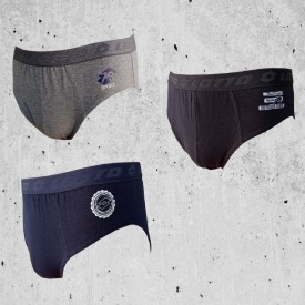 LS-1004 LOTTO 3 SLIP Γκρι, Μπλε, Μαύρο - Σλιπ στο  bscollection