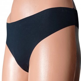 TRE ORSI- J691 Μπραζίλ Χωρίς Ραφές Μαύρο 80% Cotton 20% Elastan - Κιλοτάκια - Σλίπ στο  bscollection