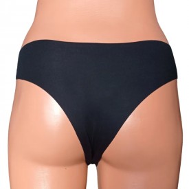 TRE ORSI- J691 Μπραζίλ Χωρίς Ραφές Μαύρο 80% Cotton 20% Elastan - Κιλοτάκια - Σλίπ στο  bscollection