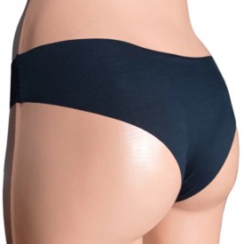 TRE ORSI- J691 Μπραζίλ Χωρίς Ραφές Μαύρο 80% Cotton 20% Elastan - Κιλοτάκια - Σλίπ στο  bscollection