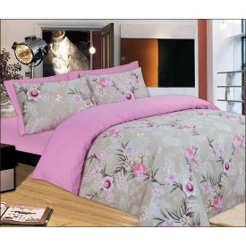 Σετ Σεντόνια Le Blanc Premium Pink Rose Μονά με λάστιχο 100x200+33 - Σεντόνια στο  bscollection