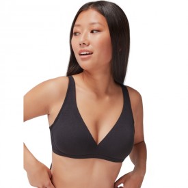 1/0142 gisela Σουτιέν Βαμβακερό Χωρίς Μπανέλα Τριγωνικό Με Ενίσχυση Που Μπαινοβγαίνει Μαύρο - Σουτιέν στο  bscollection