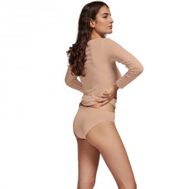 gisela 1/0129 Φανελάκι Μακρύ Μανίκι Μπεζ - Φανέλες στο  bscollection