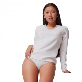 gisela 1/0147 T-Shirt Μακρύ Μανίκι Λευκό - Φανέλες στο  bscollection