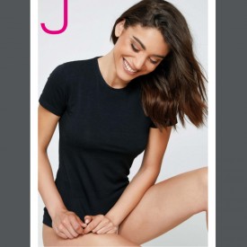 4180 Jadea Γυναικεία Φανέλα Κοντό Μανίκι Μαύρη - Φανέλες στο  bscollection