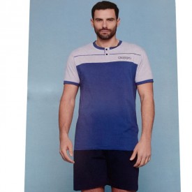 23733 Kappa Ανδρική Πυτζάμα King Size Μπορντό - Γκρι - Ανθρακί - Πυτζάμες στο  bscollection