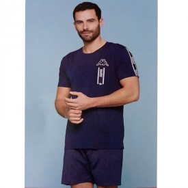 23720 Kappa Ανδρική Πυτζάμα Μπλε - Πυτζάμες στο  bscollection