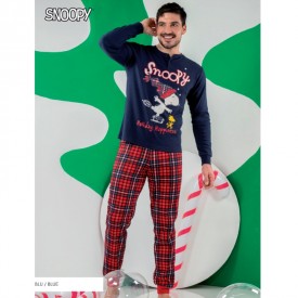 Snoopy PNM8105 Ανδρική Πυζάμα  Blu Blue Μπλε - Πυτζάμες στο  bscollection