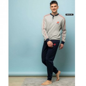 LOTTO Ανδρική Πυζάμα Γκρι - Πυτζάμες στο  bscollection