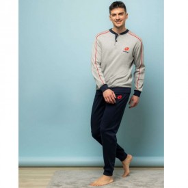 LOTTO Ανδρική Πυζάμα Γκρι - Πυτζάμες στο  bscollection