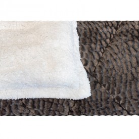 Κουβερτοπάπλωμα Coral  Με Γέμιση Πολυεστερικής Βάτας 350gr/m2 Ανθρακί - Κουβερτοπάπλωμα στο  bscollection