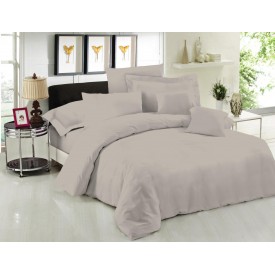 Σεντόνι Μεμονομένο LeBlanc Μονόχρωμο Polycotton 50/50 TC144 Light Grey Μονό με λάστιχο 100x200+35 - Σεντόνια στο  bscollection