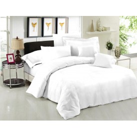 Ζεύγος Μαξιλαροθήκες Φάκελος LeBlanc Μονόχρωμες Polycotton 50/50 TC144 White 50x70 - Μαξιλαροθήκες στο  bscollection