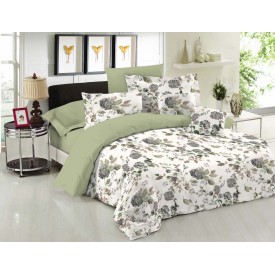 Σετ Σεντόνια Le Blanc Premium Cotton 100% Rose Olive Μονά με λάστιχο 100x200+33 - Σεντόνια στο  bscollection