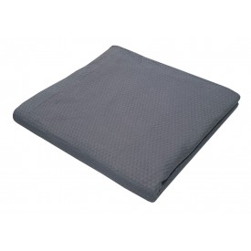 Κουβέρτα Πικέ Le Blanc Sanforized Cotton 100% Σούπερ Υπέρδιπλη 240x260 Grey - Κουβέρτες στο  bscollection