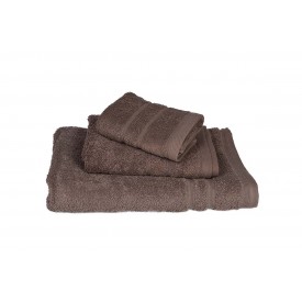 Πετσέτα ΚΟΜΒΟΣ Πεννιέ 500γρ/μ2 Καφέ Χειρός 30x50 - Πετσέτες στο  bscollection