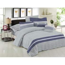 Σετ Σεντόνια Le Blanc Premium Cotton 100% Brooklyn Ice Μονά 170x270 - Σεντόνια στο  bscollection