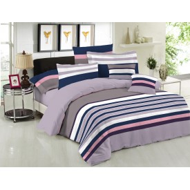 Σετ Σεντόνια Le Blanc Premium Cotton 100% Nevada Mauve Υπέρδιπλα με λάστιχο 160x200+33 - Σεντόνια στο  bscollection