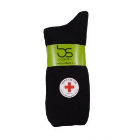 bs (2 Ζευγάρια) Ελαστικές Κάλτσες  Πετσετέ  Μαύρες Χωρίς Λάστιχο - Κάλτσες στο  bscollection