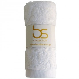 Premium Quality bs Collection Πετσέτα Προσώπου 49Χ92 Λευκή 680gr/m2 Greek Compact Pennie Cotton - Πετσέτες στο  bscollection