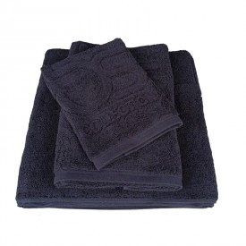 Premium Quality bs Collection Πετσέτα Προσώπου 49Χ92 Μαύρη 680gr/m2 Greek Compact Pennie Cotton - Πετσέτες στο  bscollection