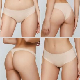 TRE ORSI- J691 Μπραζίλ Χωρίς Ραφές Μαύρο 80% Cotton 20% Elastan - Κιλοτάκια - Σλίπ στο  bscollection