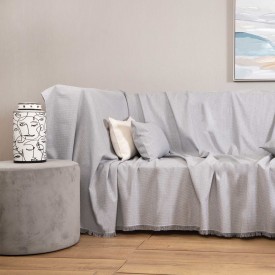 ΡΙΧΤΑΡΙ    ΜΕLLΙΑ 1ΤΕΜ ΓΚΡΙ (03 ) 180Χ180CΜ  80% CΟΤ- 20% ΡΕS   ΑSLΑΝΙS ΗΟΜΕ - Ριχτάρια στο  bscollection