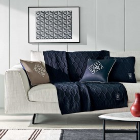 ΚΟΥΒΕΡΤΑΚΙ ΚΑΝΑΠΕ  ΜΟΝΟΘΕΣΙΟ  ΤWΙSΤ DΕCΟS 1 ΤΕΜ ΜΠΛΕ (ΝΑVΥ ) 130Χ170CΜ 100% ΟRGΑΝΙC CΟΤΤΟΝ   ΤΟΜΜΥ Η - Ριχτάρια στο  bscollection