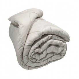 Πάπλωμα Μικροϊνών Stripe ΚΟΜΒΟΣ Cream Satin Stripe - Cream Plain Διπλό 200x240 - Παπλώματα στο  bscollection