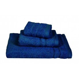 Πετσέτα ΚΟΜΒΟΣ Πεννιέ 500γρ/μ2 Blue Grey Σώματος 75x145 - Πετσέτες στο  bscollection