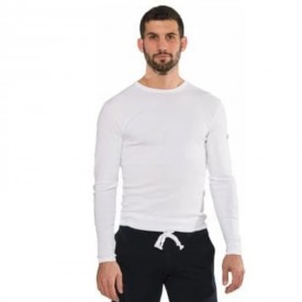 bs collection Ανδρική 100% Βαμβακερή Μακρυμάνικη Φανέλα Λευκή - Φανέλες στο  bscollection