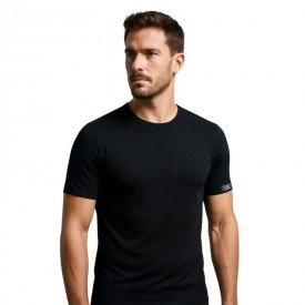 Ισοθερμική Ανδρική Μαύρη Φανέλα TENCEL™ & Μαλλί – Bs Collection - Ισοθερμικά Εσώρουχα στο  bscollection