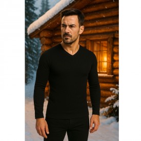 Iσοθερμική  Μακρυμάνικη Φανέλα Μαύρη - Ισοθερμικά Εσώρουχα στο  bscollection