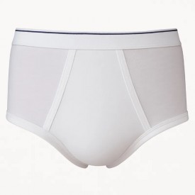 bs collection 100% Βαμβακερό Κλασικό Ανδρικό Σλιπ Λευκό - Σλιπ στο  bscollection