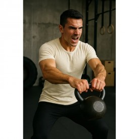 bs collection Φανέλα Με Κοντό Μανίκι  Εκρού 100% Μάλλινη Merserized Merinos - Φανέλες στο  bscollection