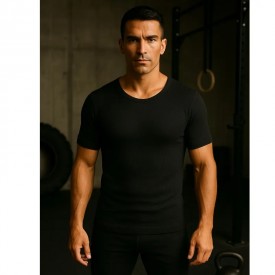 Ισοθερμική Ανδρική Μαύρη Φανέλα TENCEL™ & Μαλλί – Bs Collection - Ισοθερμικά Εσώρουχα στο  bscollection